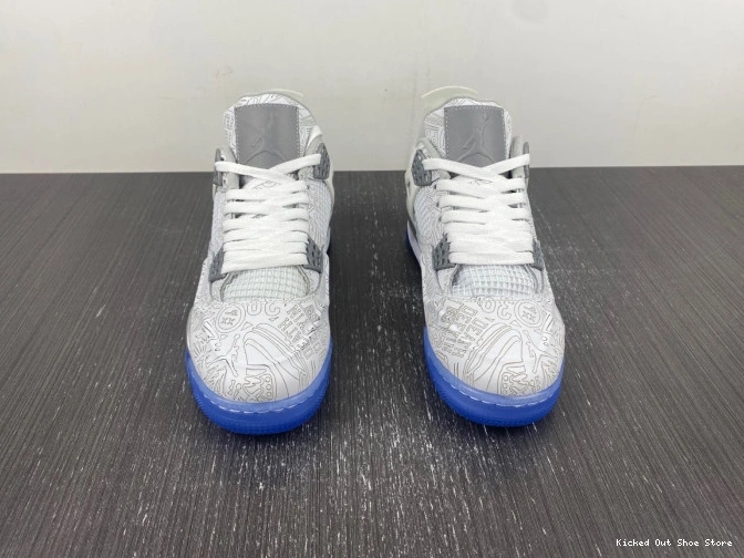 Kick Theory Anniversary 705333-105 Jordan Retro 4 30th Laser 0803